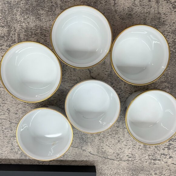 Royal Worcester Fine Porcelain Set of 6 Evesham Ramekin Dish Made in England - Picture 13 of 16